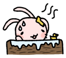 K-chan is yellow bunny. sticker #8707465