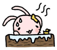 K-chan is yellow bunny. sticker #8707465
