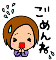 ShortBob girl!!  The hair style series. sticker #8707497