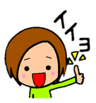 ShortBob girl!!  The hair style series. sticker #8707504