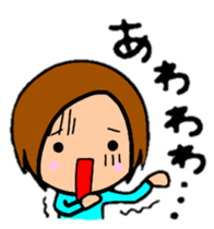 ShortBob girl!!  The hair style series. sticker #8707516