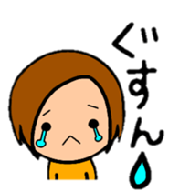 ShortBob girl!!  The hair style series. sticker #8707518