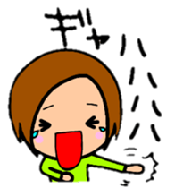 ShortBob girl!!  The hair style series. sticker #8707520