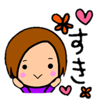 ShortBob girl!!  The hair style series. sticker #8707522