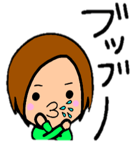 ShortBob girl!!  The hair style series. sticker #8707524