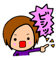 ShortBob girl!!  The hair style series. sticker #8707526