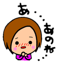 ShortBob girl!!  The hair style series. sticker #8707528