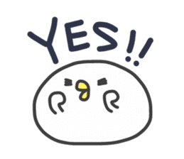 Nushi of white sticker #8707802