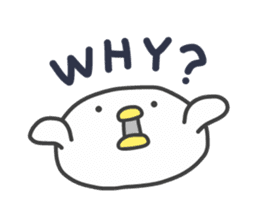 Nushi of white sticker #8707806