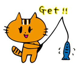 Cat sometimes fish sticker #8707905