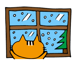 Cat sometimes fish sticker #8707910