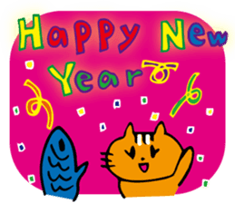 Cat sometimes fish sticker #8707923