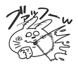 The need for rabbit and bear. sticker #8708390