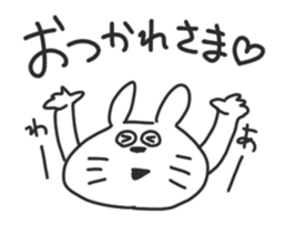 The need for rabbit and bear. sticker #8708409