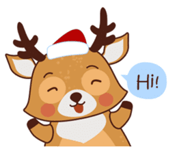 Christmas Deer Winter Snow Set sticker #8708770