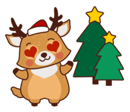 Christmas Deer Winter Snow Set sticker #8708771
