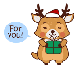 Christmas Deer Winter Snow Set sticker #8708772