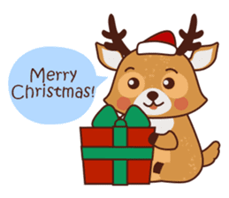 Christmas Deer Winter Snow Set sticker #8708773