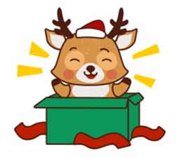Christmas Deer Winter Snow Set sticker #8708774