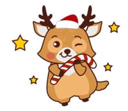 Christmas Deer Winter Snow Set sticker #8708775