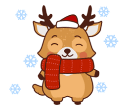Christmas Deer Winter Snow Set sticker #8708777