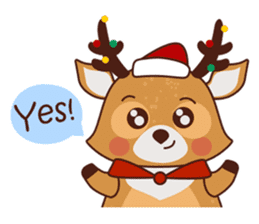 Christmas Deer Winter Snow Set sticker #8708778