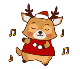 Christmas Deer Winter Snow Set sticker #8708779