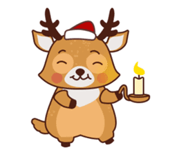 Christmas Deer Winter Snow Set sticker #8708782