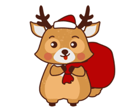 Christmas Deer Winter Snow Set sticker #8708783
