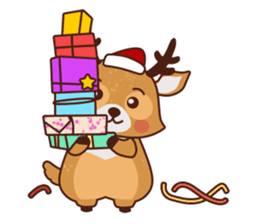 Christmas Deer Winter Snow Set sticker #8708784