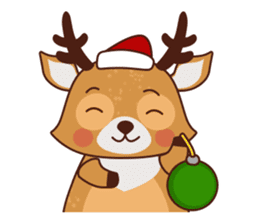 Christmas Deer Winter Snow Set sticker #8708786