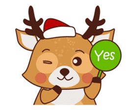 Christmas Deer Winter Snow Set sticker #8708787