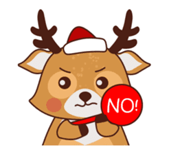 Christmas Deer Winter Snow Set sticker #8708788