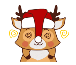 Christmas Deer Winter Snow Set sticker #8708789