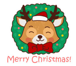 Christmas Deer Winter Snow Set sticker #8708792