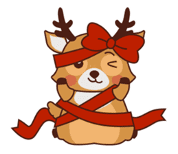 Christmas Deer Winter Snow Set sticker #8708793