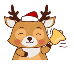 Christmas Deer Winter Snow Set sticker #8708794