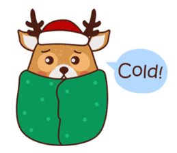 Christmas Deer Winter Snow Set sticker #8708795