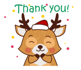 Christmas Deer Winter Snow Set sticker #8708796