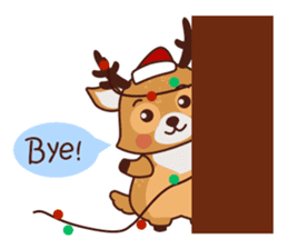 Christmas Deer Winter Snow Set sticker #8708797