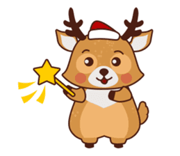 Christmas Deer Winter Snow Set sticker #8708799
