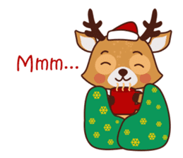 Christmas Deer Winter Snow Set sticker #8708801