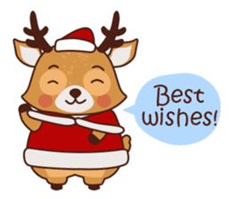 Christmas Deer Winter Snow Set sticker #8708802