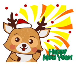 Christmas Deer Winter Snow Set sticker #8708803