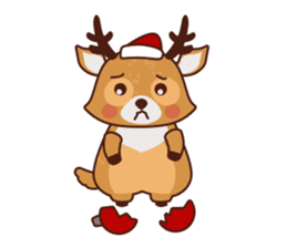 Christmas Deer Winter Snow Set sticker #8708805