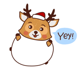 Christmas Deer Winter Snow Set sticker #8708807
