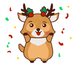 Christmas Deer Winter Snow Set sticker #8708809