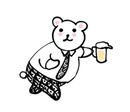 Beer bear Sticker! sticker #8709612