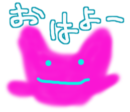 Lucky pink bunny sticker #8710090