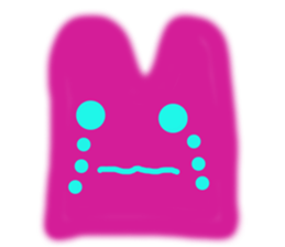 Lucky pink bunny sticker #8710100